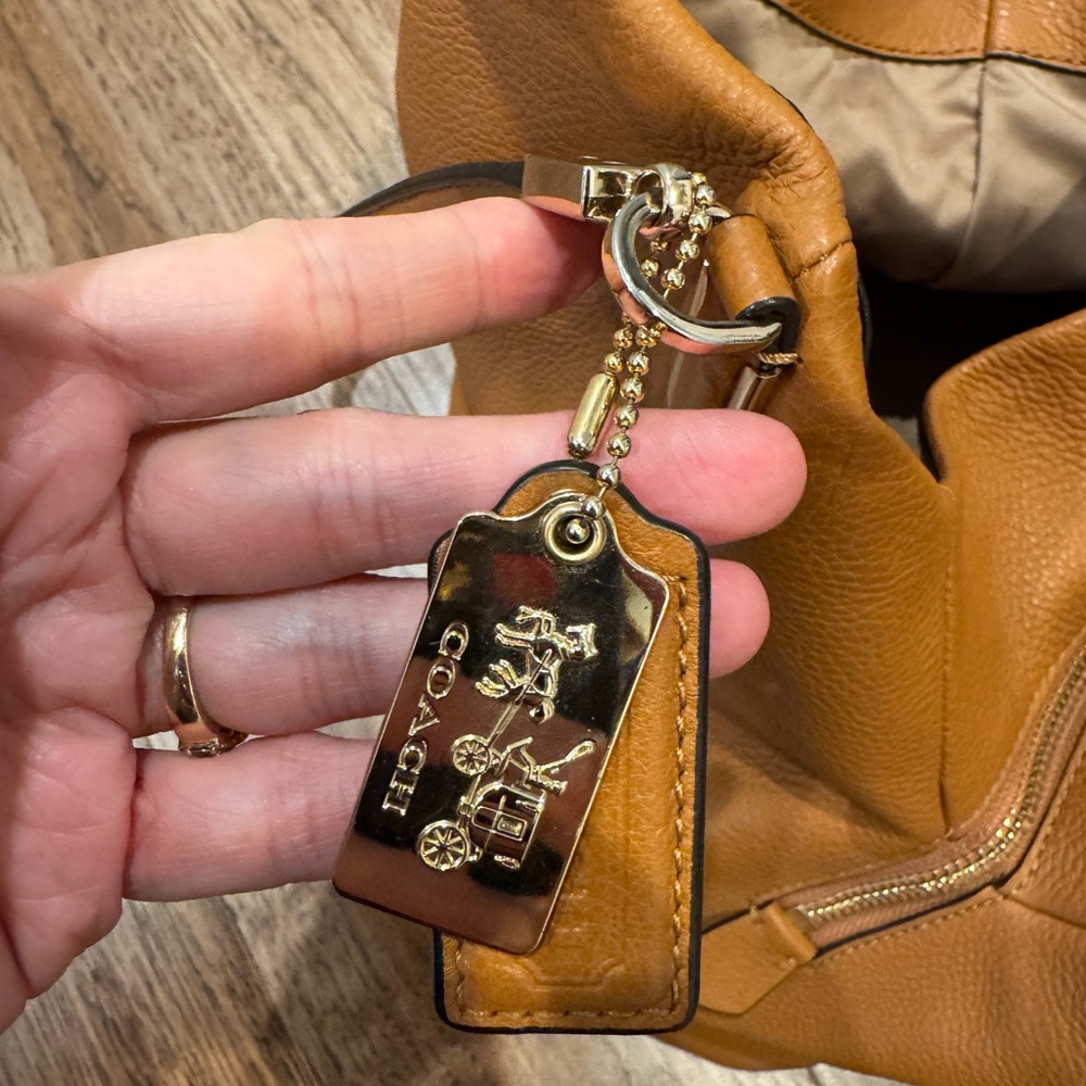 Coach Tan Leather Tote - Picture 13 of 16
